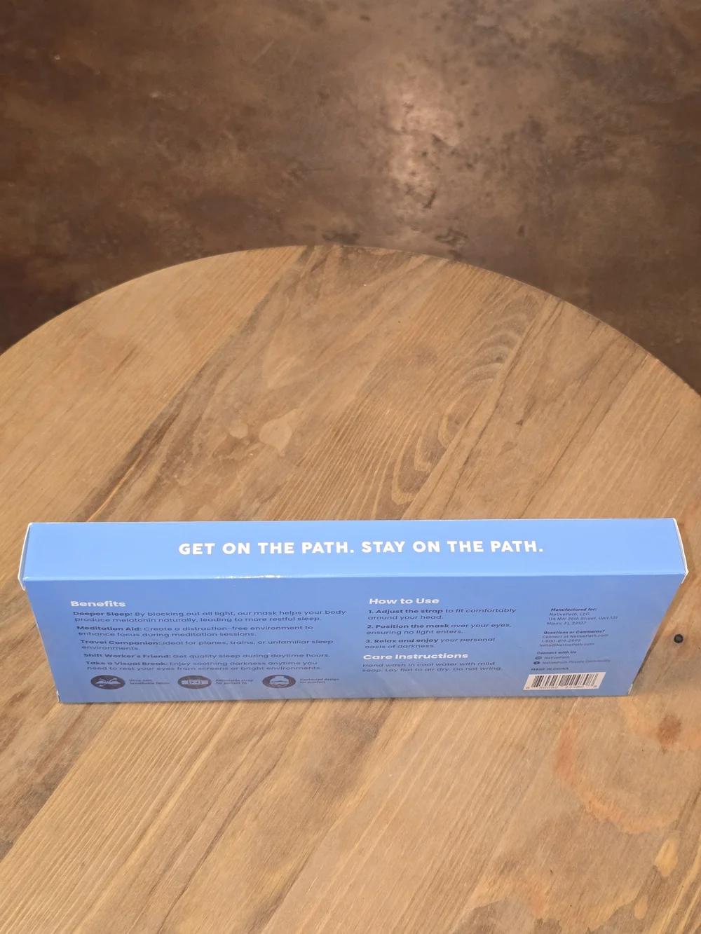 NativePath Cloud-Soft Memory Foam Sleep Mask NIB
